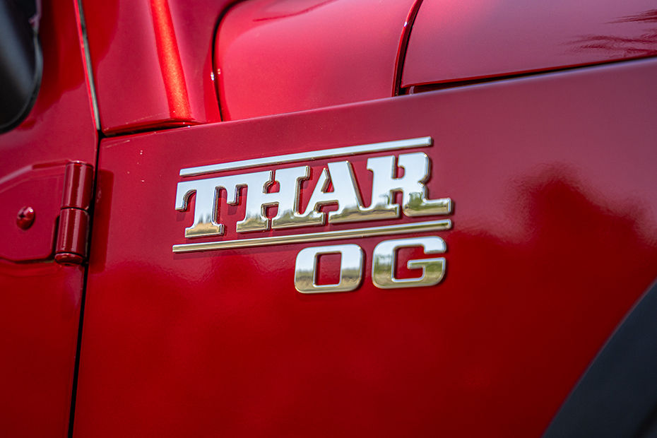 Mahindra Thar OG Model Badge