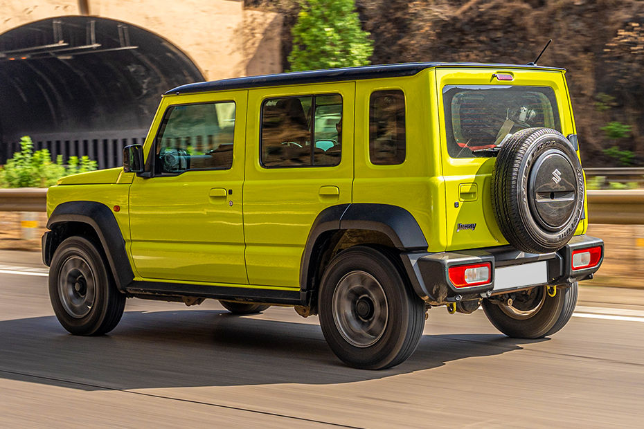Maruti Suzuki Jimny Driving: Rear Left Three Quarter View