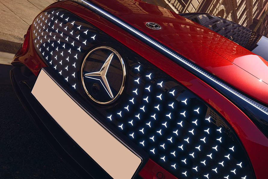 मर्सिडीज सीएलए इलेक्ट्रिक grille