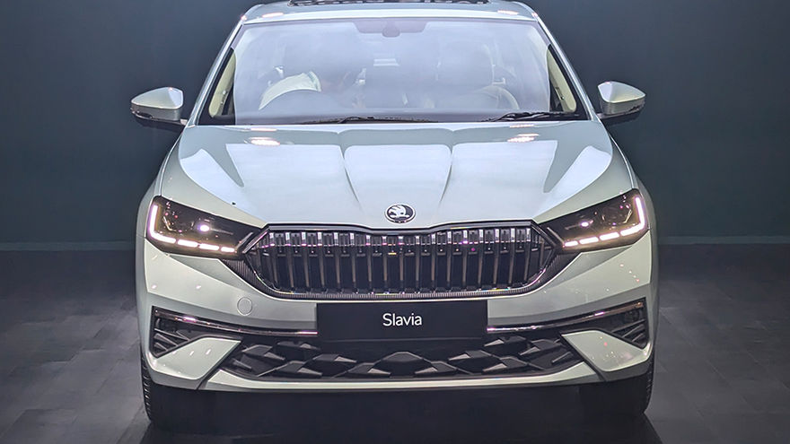 Skoda Slavia Facelift Front View