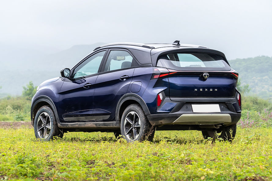 Tata Nexon Rear Left Three Quarter View Tata Nexon Rear Left Three Quarter View