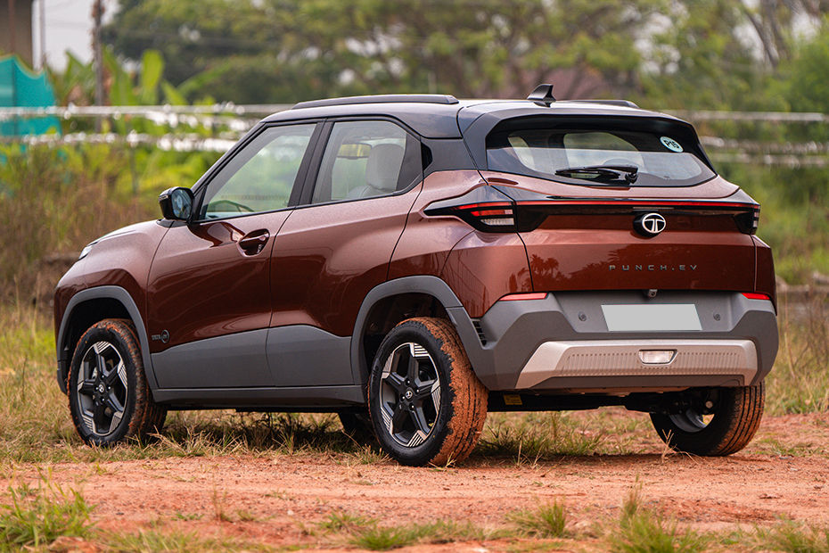 Tata Punch EV Rear Left Three Quarter View