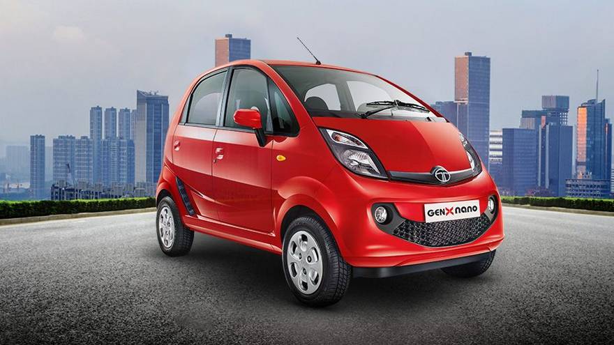 Tata Nano front three fourths photo