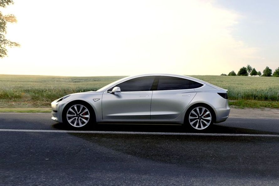 Tesla Model 3 Side View (Left)  Image
