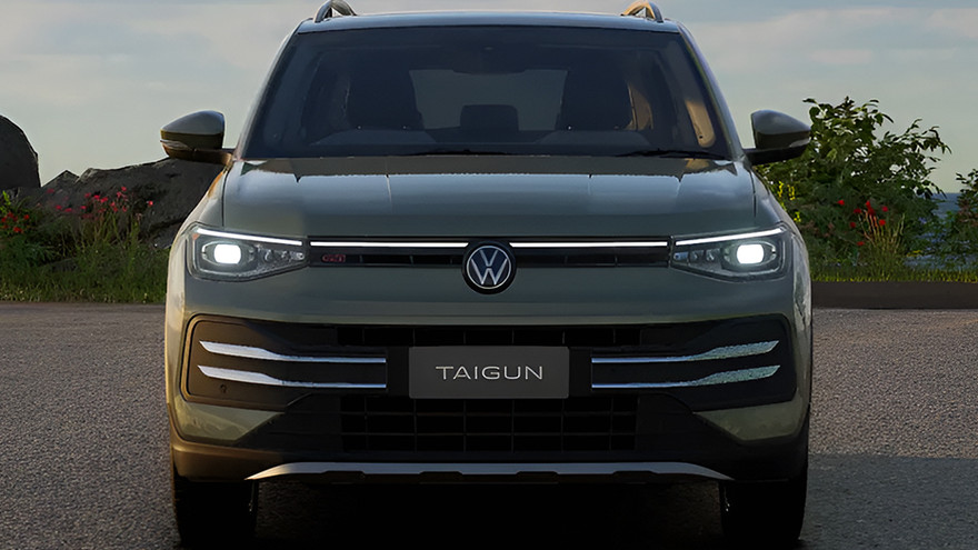 Volkswagen Taigun Facelift Front View
