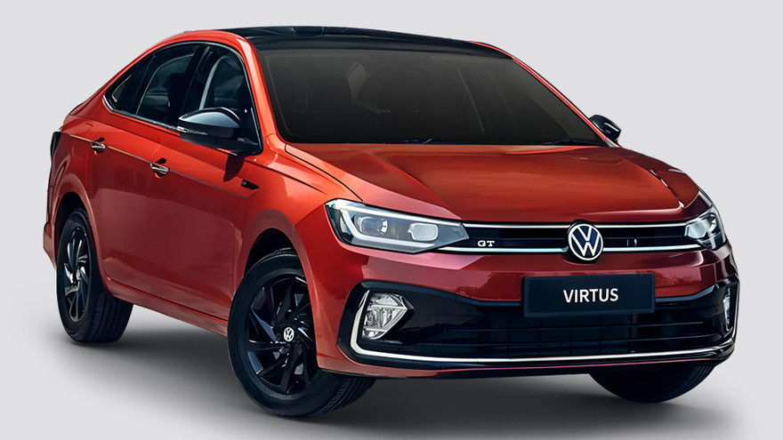 వోక్స్వాగన్ వర్చుస్ ముందు ఎడమ క్వార్టర్ వ్యూ