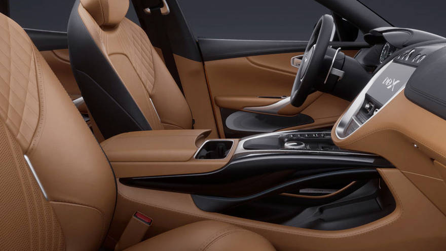 एस्टन मार्टिन डीबीएक्स डोर व्यू ऑफ ड्राइवर seat