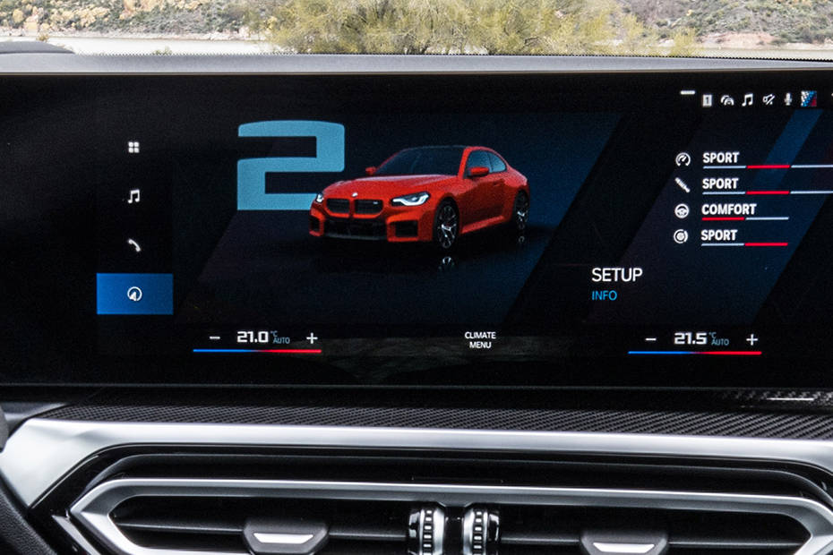 BMW M2 Infotainment System Main Menu