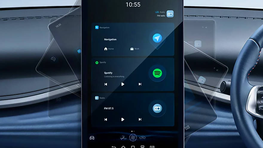 பிஒய்டி அட்டோ 3 infotainment system main menu