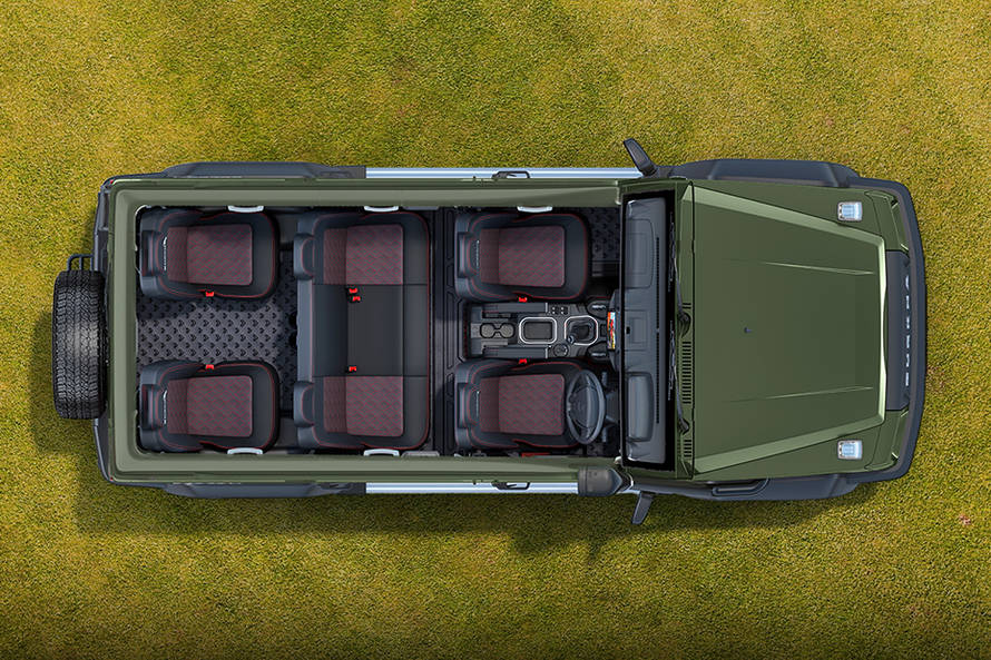 ஃபோர்ஸ் குர்கா 5 door இருக்கைகள் (aerial view)