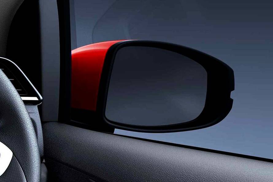 హోండా బ్రియో outside రేర్ వీక్షించండి mirrors (orvms) can be electronically adjusted on the ఎస్ మరియు పైన trims. however, పవర్ ఫోల్డబుల్ orvms with integrated turn indicators are limited నుండి the విఎక్స్ trim only.