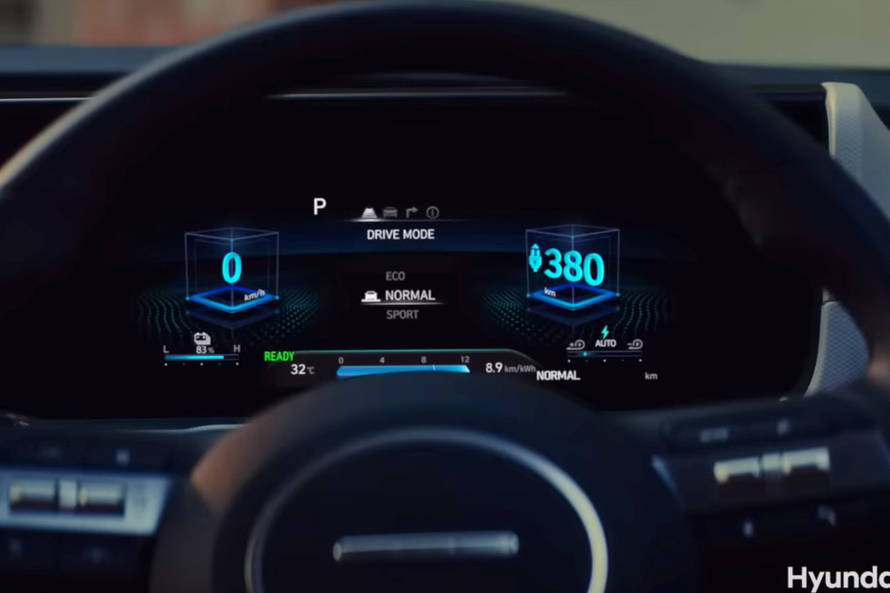 हुं��डई क्रेटा ईवी instrument cluster