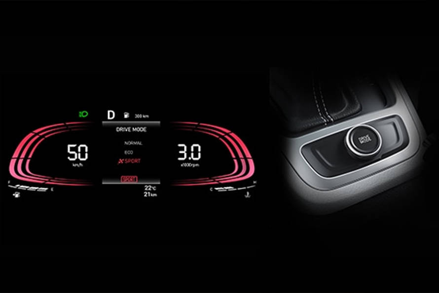 ಹುಂಡೈ ವೆನ್ಯೂ instrument cluster