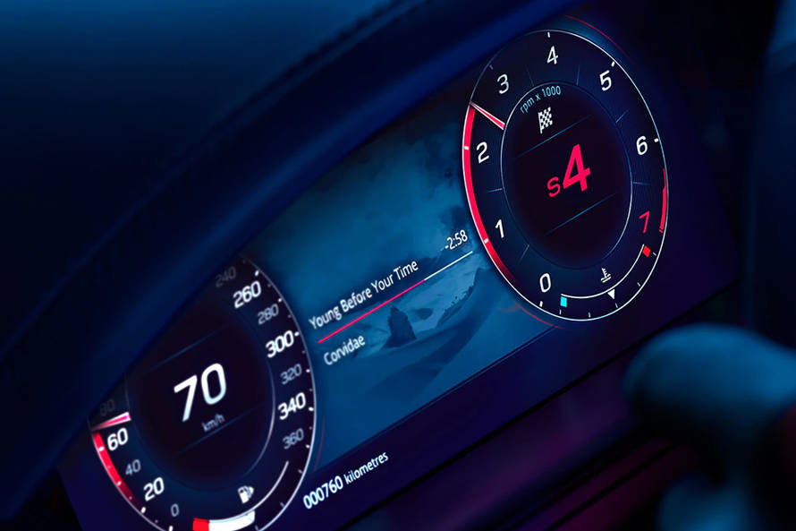 Jaguar F-TYPE Instrument Cluster