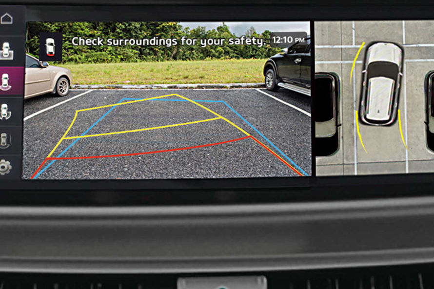 க்யா Seltos 2023 parking camera display