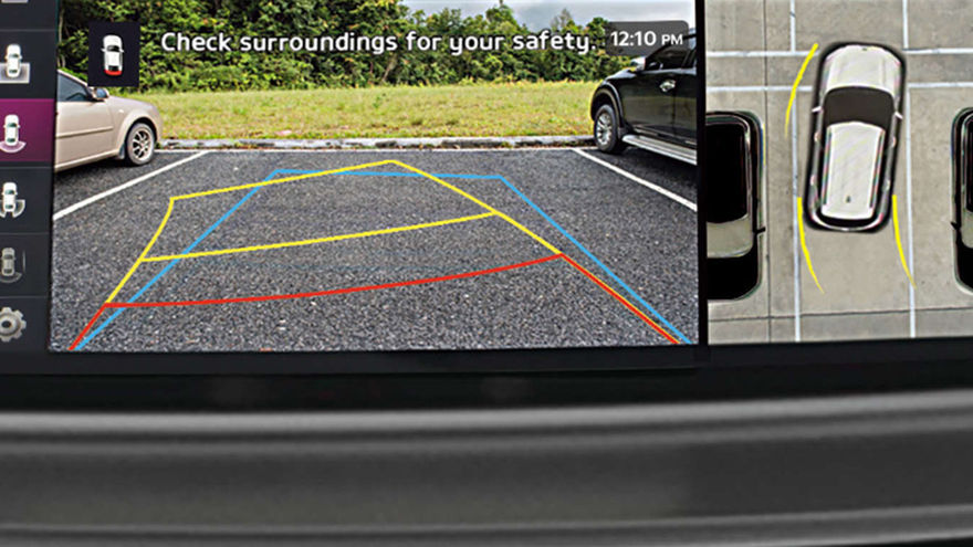 కియా సెల్తోస్ 2023 parking camera display