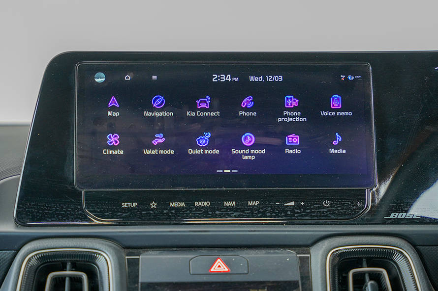 കിയ സോനെറ്റ് infotainment system