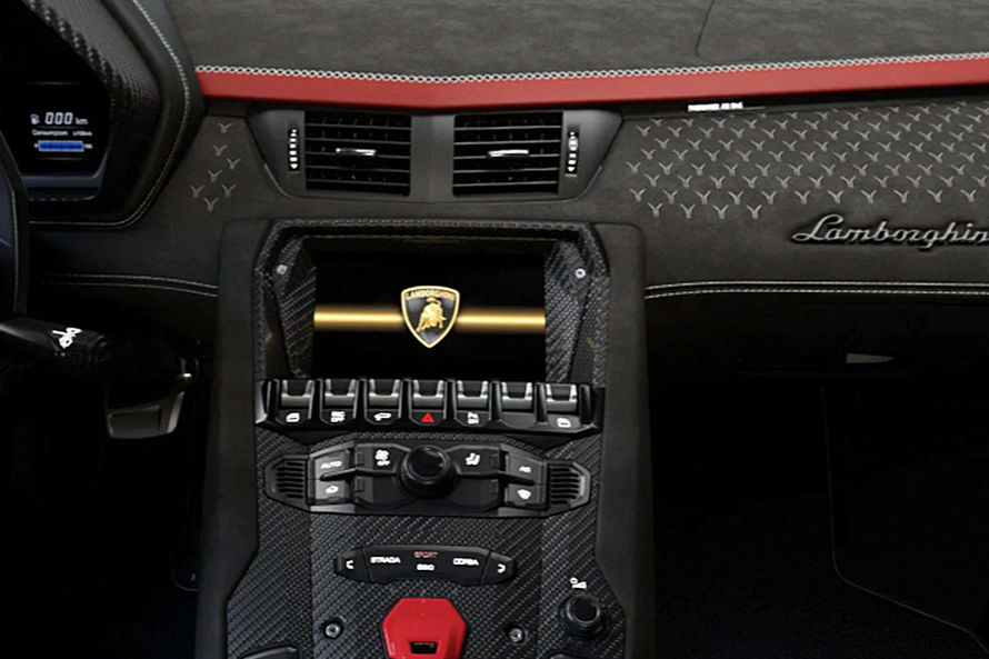 Lamborghini Aventador Infotainment System Main Menu
