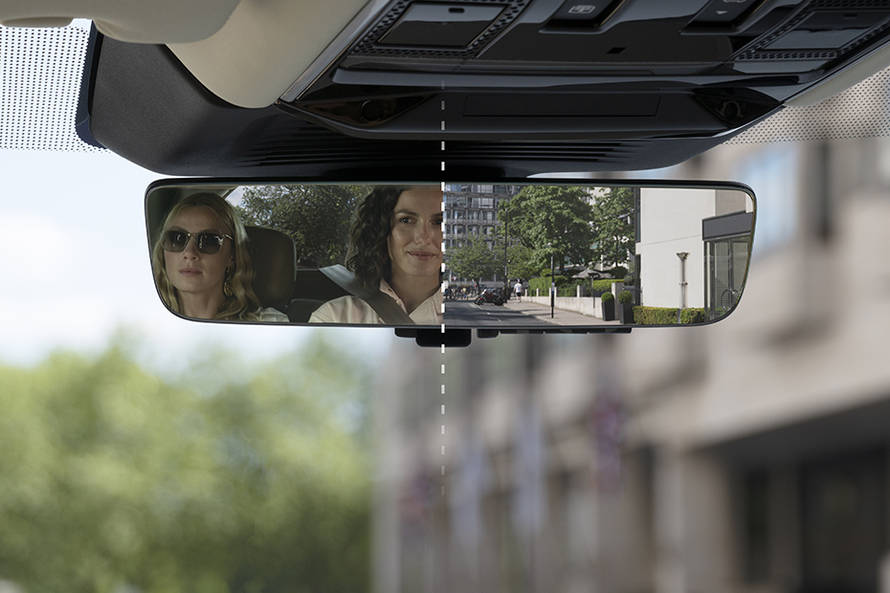 Range Rover Rear View Mirror/Courtesy Lamps