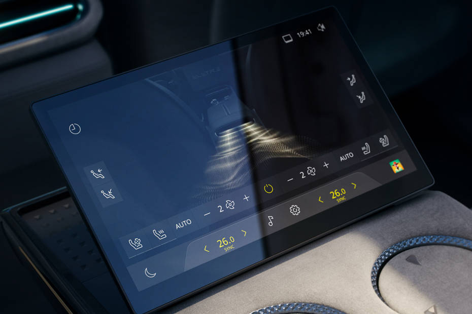 Lotus Eletre Infotainment System Main Menu