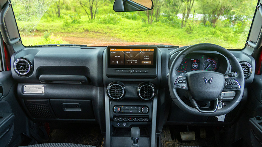 Mahindra Thar Dashboard