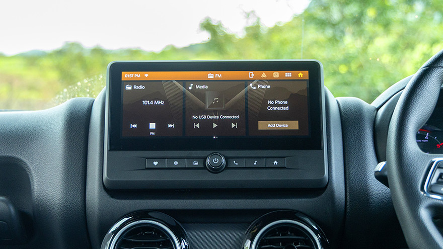 Mahindra Thar Infotainment System