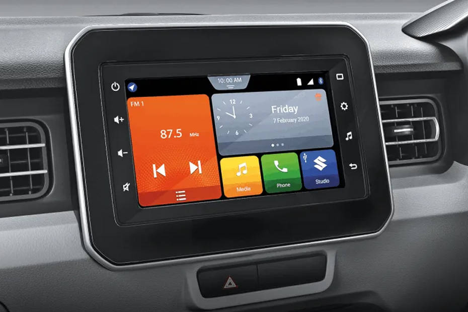 Maruti Ignis Infotainment System Main Menu