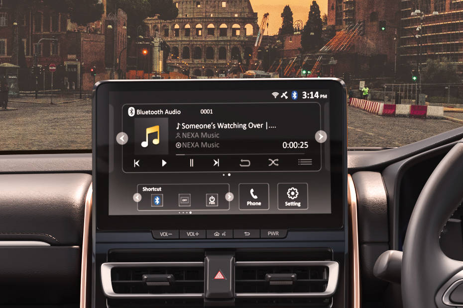 Maruti Invicto Infotainment System Main Menu