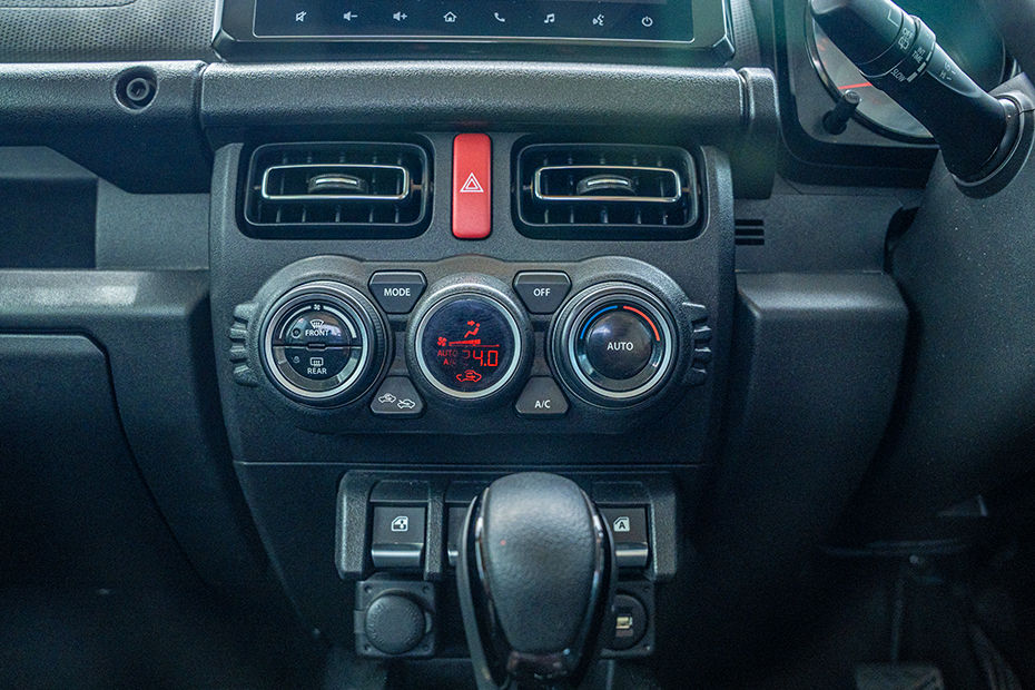 Maruti Suzuki Jimny Dashboard Controls