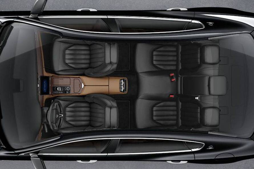 Maserati Quattroporte Top View Without Roof