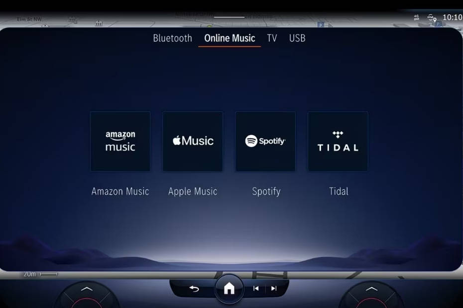 Mercedes-Benz EQS Infotainment System Main Menu