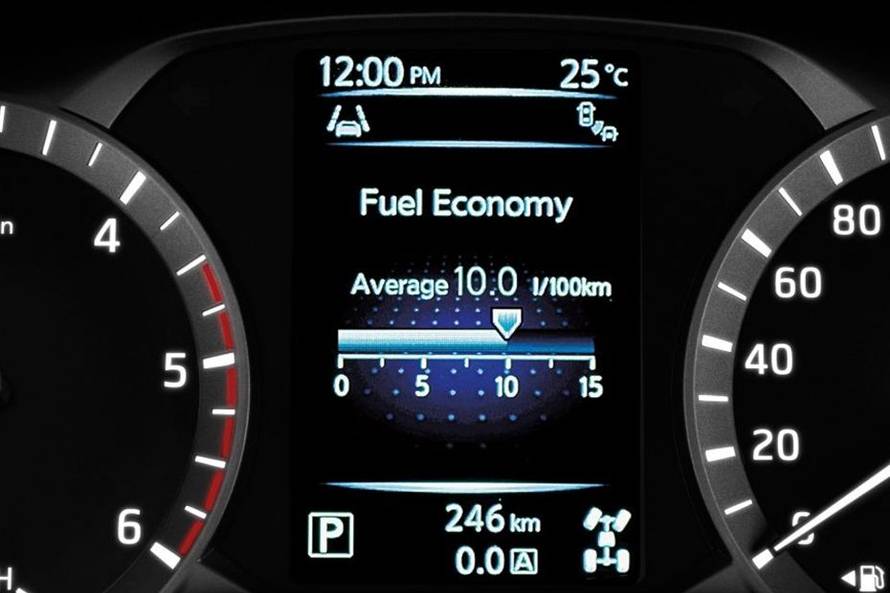 निसान टेरा instrument cluster image