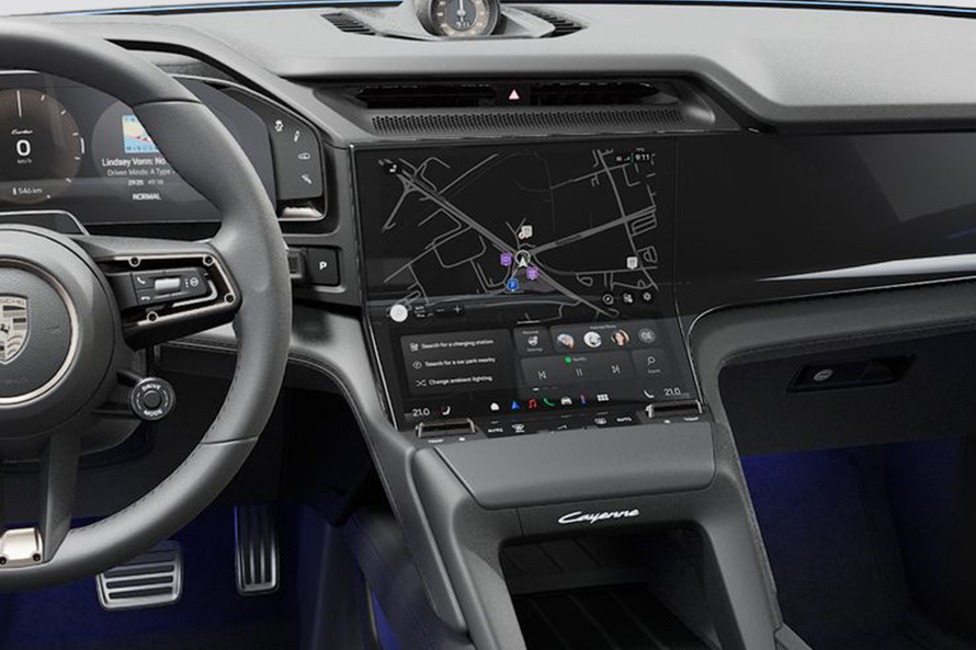 ಪೋರ್ಷೆ ಸಯೆನ್ನೆ ಎಲೆಕ್ಟ್ರಿಕ್ infotainment system