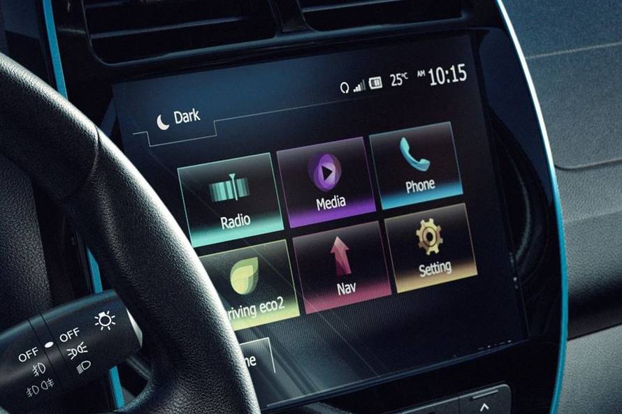रेनॉल्ट k-ze infotainment stytem image
