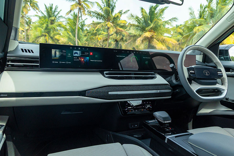 Tata Sierra EV Dashboard: Passenger's View Tata Sierra EV Dashboard: Passenger's View