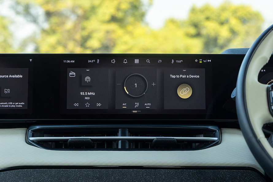 ಟಾಟಾ ಸಿಯೆರಾ infotainment system