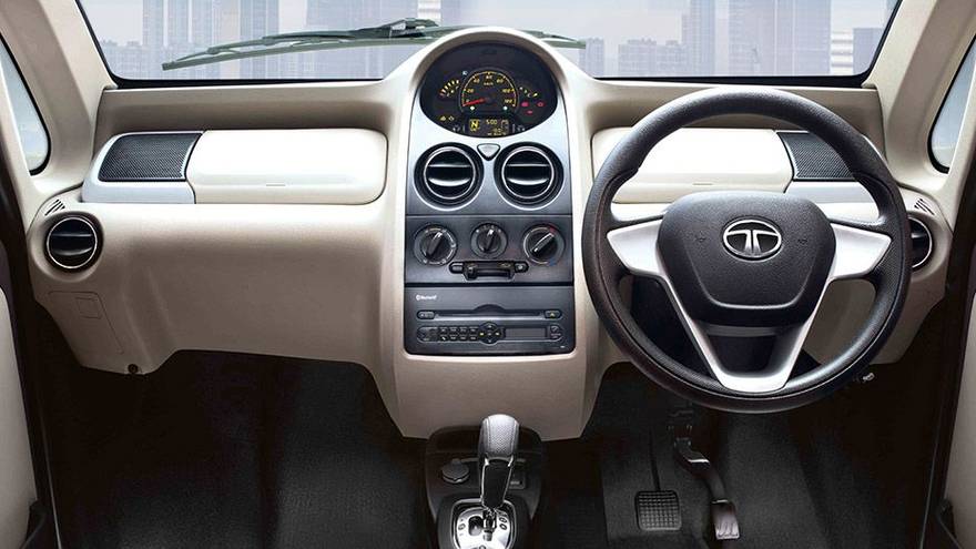 Last-gen Tata Nano dashboard  