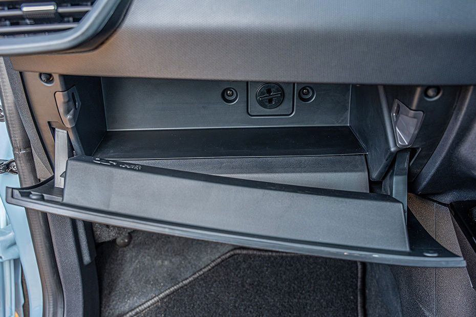 Tata Tiago Cooled glovebox offers more than enough storage to store vehicle documents and some cold drinks