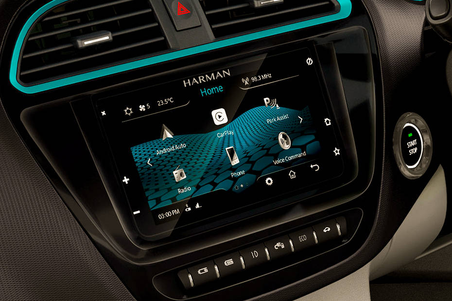 Tata Tigor EV Infotainment System Main Menu