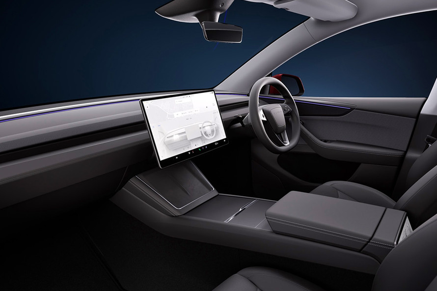 Tesla Model Y Dashboard: Passenger's View