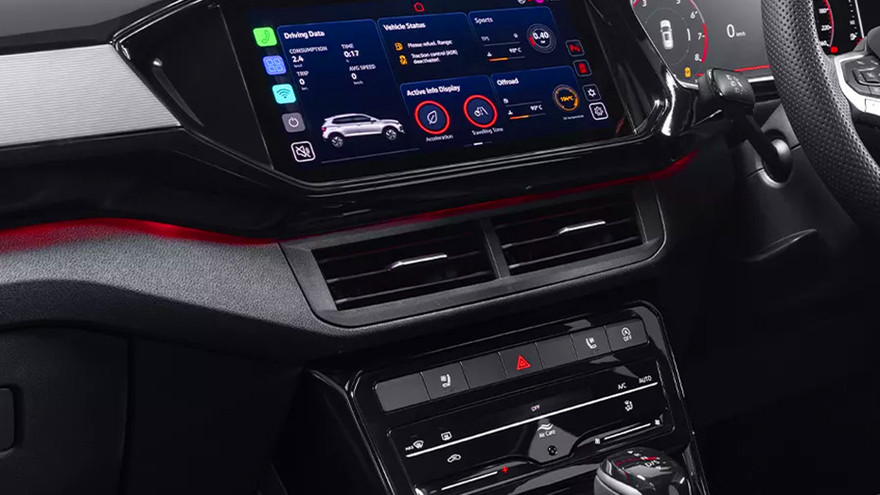 Volkswagen Taigun Facelift Dashboard Controls