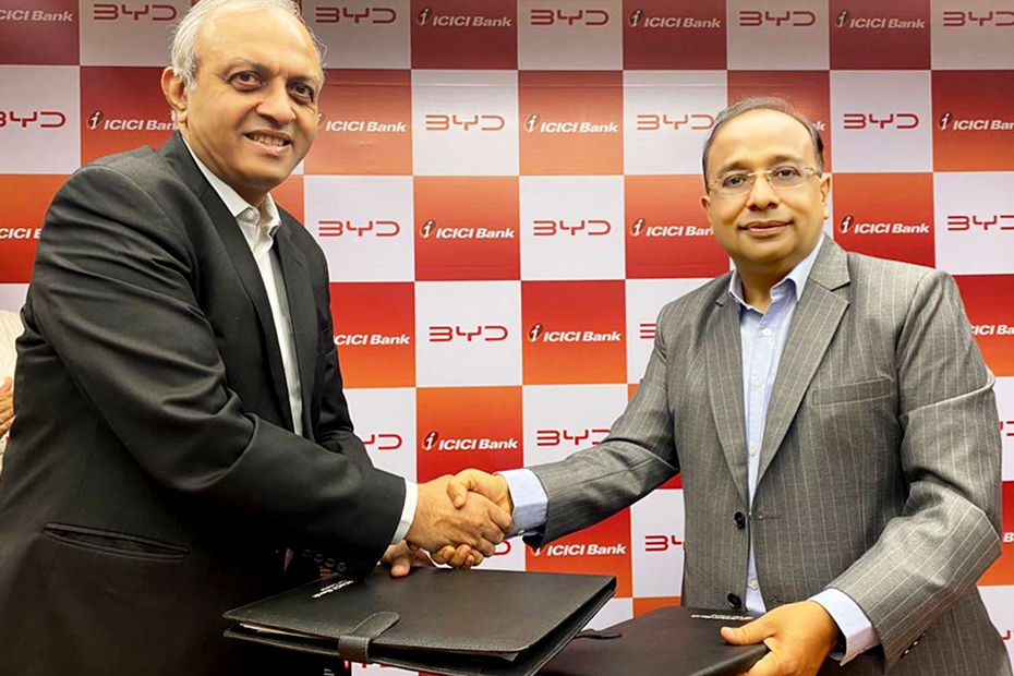 BYD Partners With ICICI Bank