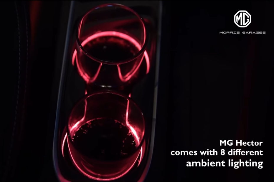 MG Hector ambient lighting