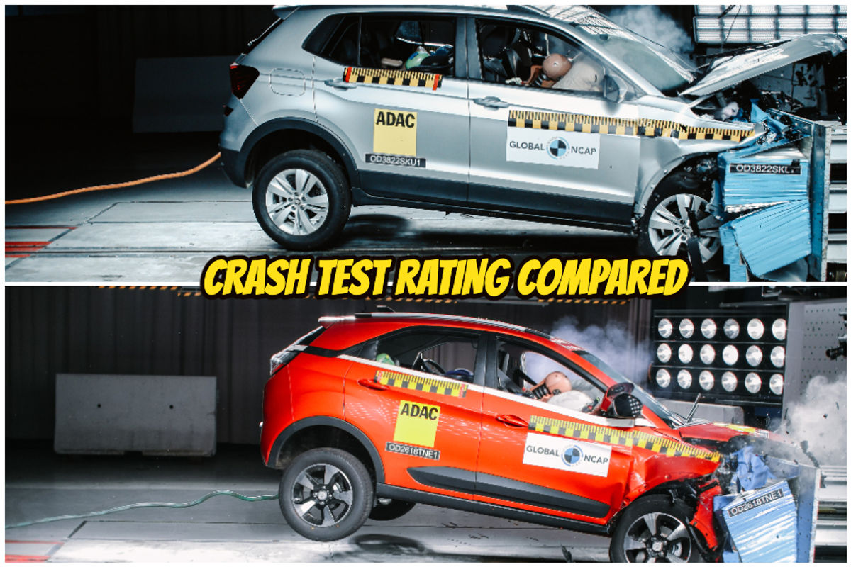 Skoda Kushaq Vs Tata Nexon Safety Rating