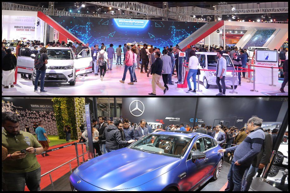 Mahindra and Mercedes at Auto Expo 2020