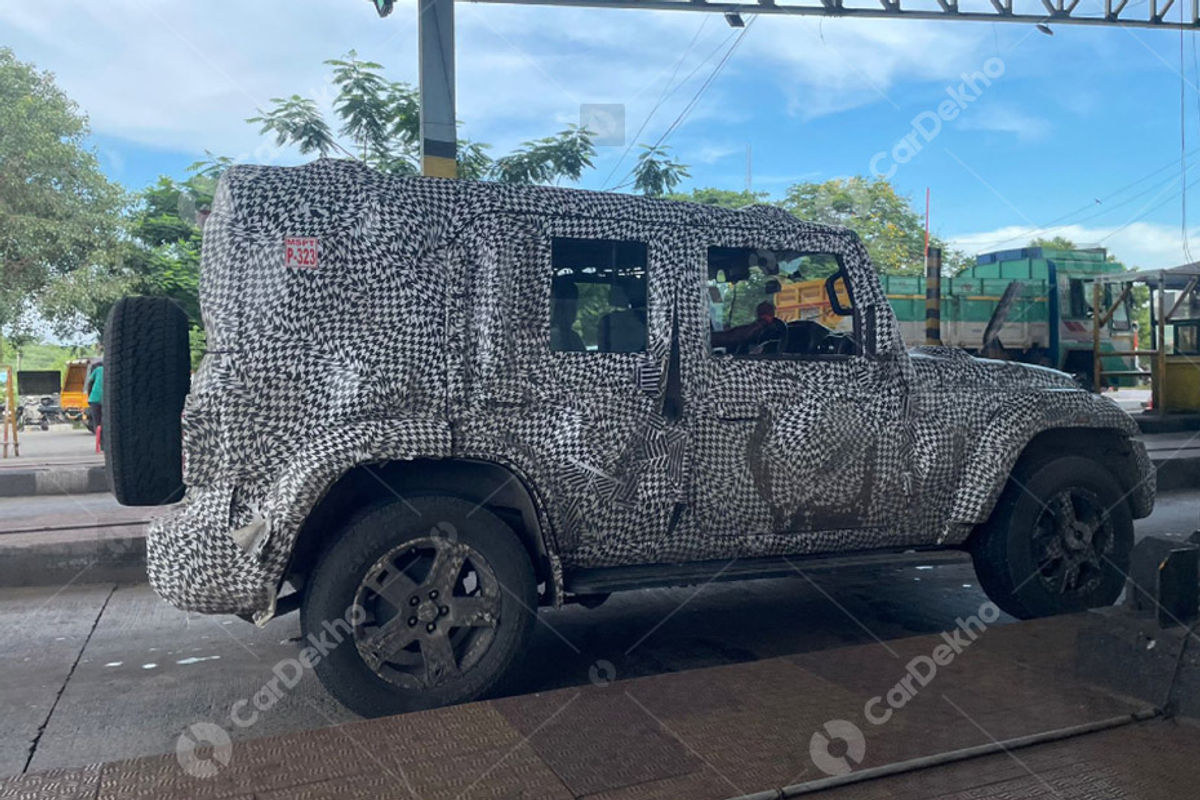 5-door Mahindra Thar spied 5-door Mahindra Thar spied