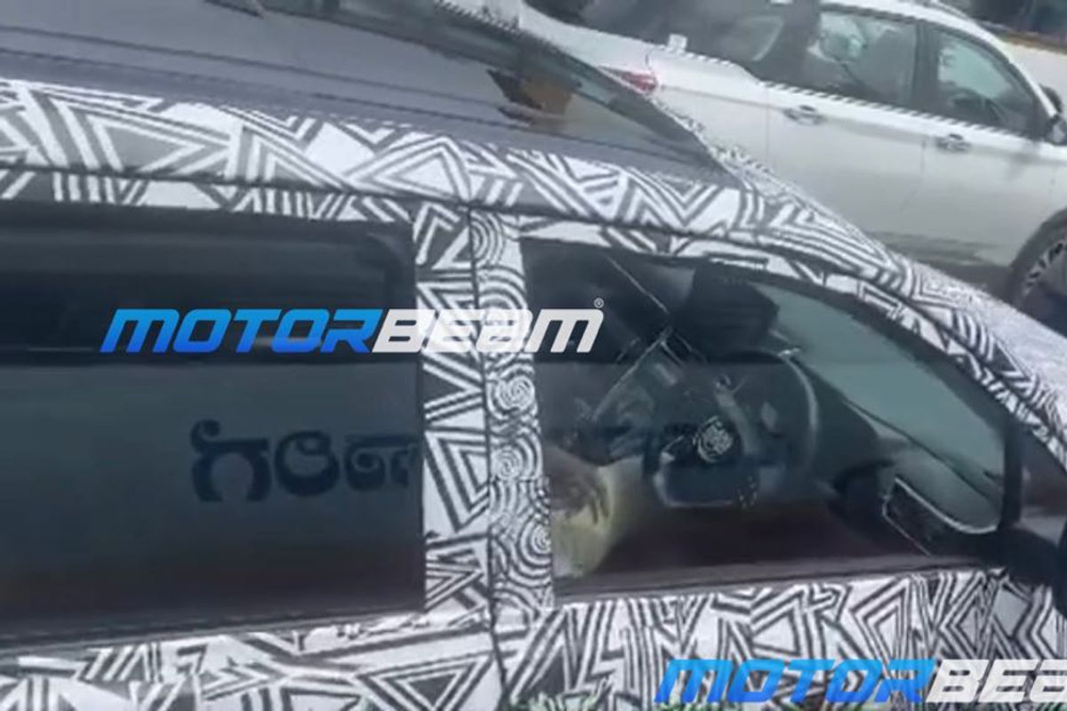 Toyota Innova Hycross interior spied Toyota Innova Hycross interior spied