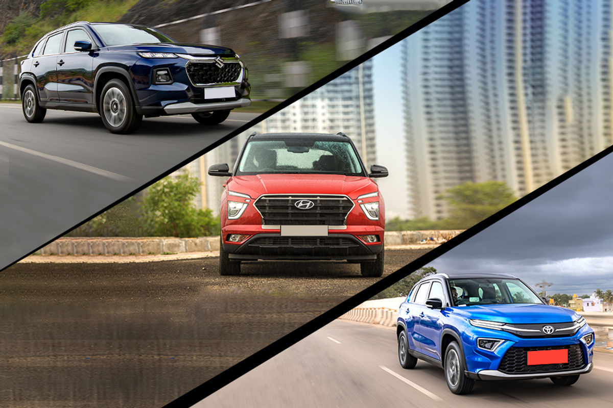 Maruti Grand Vitara, Hyundai Creta and Toyota Urban Cruiser Hyryder
