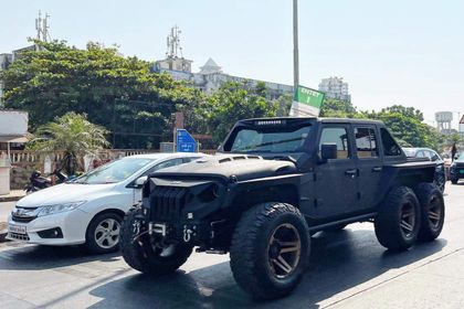 Jeep Wrangler-derived 6x6 Truck Spotted In India, Looks Like Something Out  Of Mad Max 