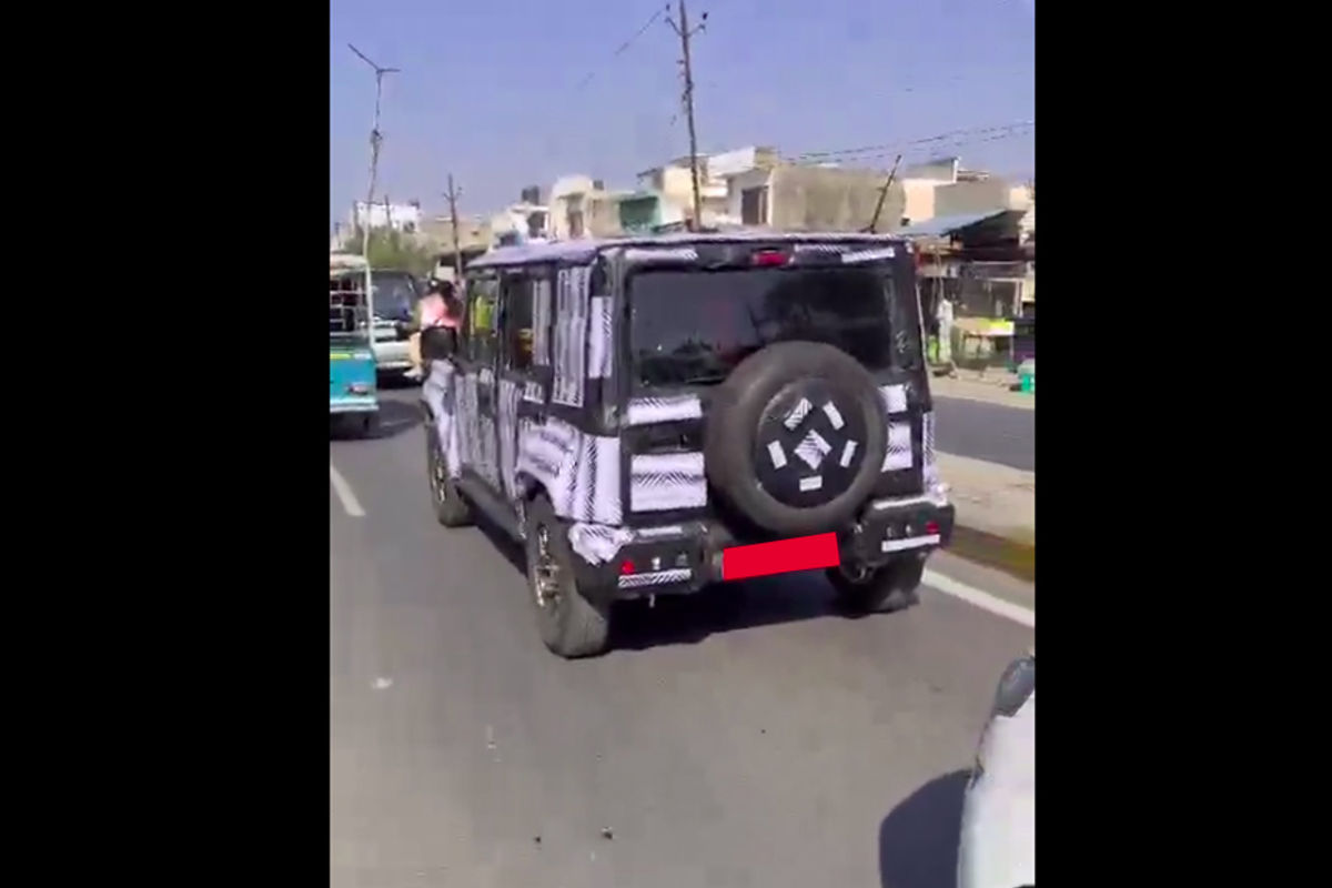 Maruti Suzuki Jimny rear spied Maruti Suzuki Jimny rear spied